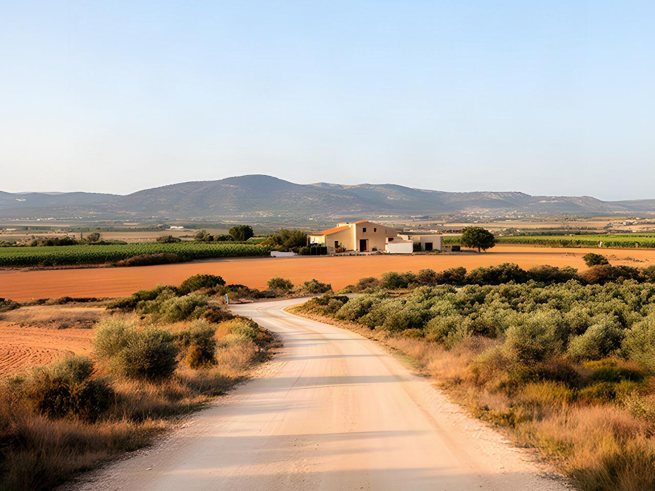 Strada agricola presso la sede di G.S. Soluzioni in Strada Vicinale Ilde Tropu, nell'area di Sassari